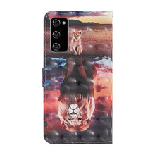 Load image into Gallery viewer, 3D Painted Pattern Horizontal Flip TPU + PU Leather Case with Holder &amp; Card Slots &amp; Wallet &amp; Lanyard, For Samsung Galaxy S20 FE