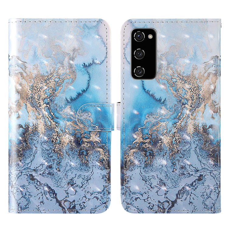 3D Painted Pattern Horizontal Flip TPU + PU Leather Case with Holder & Card Slots & Wallet & Lanyard, For Samsung Galaxy S20 FE