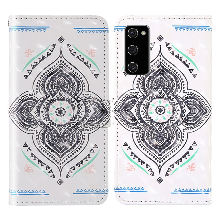 3D Painted Pattern Horizontal Flip TPU + PU Leather Case with Holder & Card Slots & Wallet & Lanyard, For Samsung Galaxy S20 FE