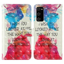 Load image into Gallery viewer, 3D Painted Pattern Horizontal Flip TPU + PU Leather Case with Holder &amp; Card Slots &amp; Wallet &amp; Lanyard, For Samsung Galaxy S20 FE