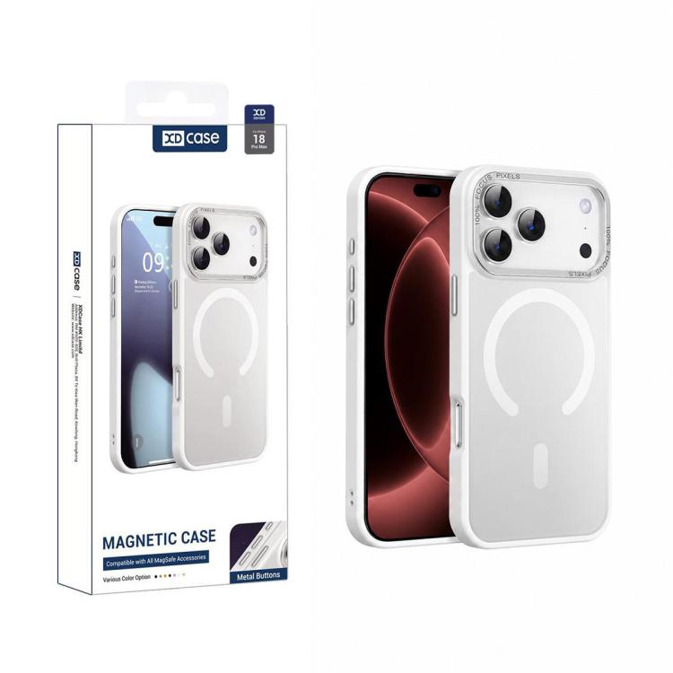 XDcase Metal Lens Frame Skin Feel Magnetic Phone Case, For iPhone 18, For iPhone 18 Pro, For iPhone 18 Pro Max, For iPhone 17 Pro Max, For iPhone 17 Pro, For iPhone 17