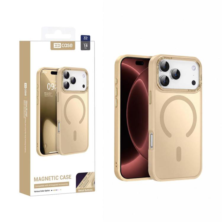 XDcase Metal Lens Frame Skin Feel Magnetic Phone Case, For iPhone 18, For iPhone 18 Pro, For iPhone 18 Pro Max, For iPhone 17 Pro Max, For iPhone 17 Pro, For iPhone 17