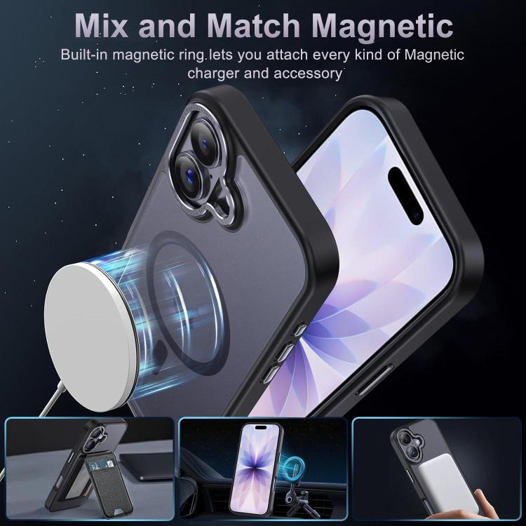 XDcase Metal Lens Frame Skin Feel Magnetic Phone Case, For iPhone 18, For iPhone 18 Pro, For iPhone 18 Pro Max, For iPhone 17 Pro Max, For iPhone 17 Pro, For iPhone 17