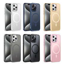 Load image into Gallery viewer, XDcase Metal Lens Frame Skin Feel Magnetic Phone Case, For iPhone 16 Pro Max, For iPhone 16 Pro, For iPhone 15 Pro Max, For iPhone 15 Pro