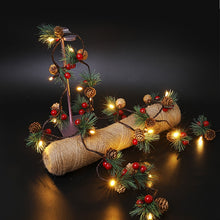 Load image into Gallery viewer, Christmas Pine Needles Colorful Light String Lamp  Length: 2m, 2m Pine Cone