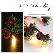 Load image into Gallery viewer, Christmas Pine Needles Colorful Light String Lamp  Length: 2m, 2m Pine Cone