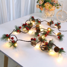 Load image into Gallery viewer, Christmas Pine Needles Colorful Light String Lamp  Length: 2m, 2m Pine Cone