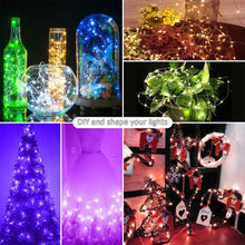 Load image into Gallery viewer, RGB USB  LED Copper Wire Light String Holiday Decoration Light String Bluetooth Mobile APP Control, 2m 20 LED, 5m 50 LED, 10m 100 LED, 12m 120 LED, 15m 150 LED, 20m 200 LED