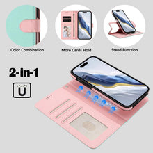 Load image into Gallery viewer, Detachable Litchi Texture Magnetic Side-Patch Vegan Leather Phone Case, For iPhone 17 Pro Max, For iPhone 17 Pro, For iPhone 17, For iPhone Air, For iPhone 16 Pro Max, For iPhone 16 Pro, For iPhone 16 Plus, For iPhone 16