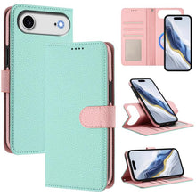 Load image into Gallery viewer, Detachable Litchi Texture Magnetic Side-Patch Vegan Leather Phone Case, For iPhone 17 Pro Max, For iPhone 17 Pro, For iPhone 17, For iPhone Air, For iPhone 16 Pro Max, For iPhone 16 Pro, For iPhone 16 Plus, For iPhone 16
