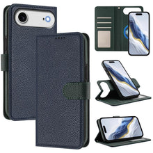 Load image into Gallery viewer, Detachable Litchi Texture Magnetic Side-Patch Vegan Leather Phone Case, For iPhone 17 Pro Max, For iPhone 17 Pro, For iPhone 17, For iPhone Air, For iPhone 16 Pro Max, For iPhone 16 Pro, For iPhone 16 Plus, For iPhone 16