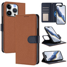 Load image into Gallery viewer, Detachable Litchi Texture Magnetic Side-Patch Vegan Leather Phone Case, For iPhone 17 Pro Max, For iPhone 17 Pro, For iPhone 17, For iPhone Air, For iPhone 16 Pro Max, For iPhone 16 Pro, For iPhone 16 Plus, For iPhone 16