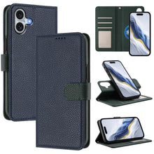 Load image into Gallery viewer, Detachable Litchi Texture Magnetic Side-Patch Vegan Leather Phone Case, For iPhone 17 Pro Max, For iPhone 17 Pro, For iPhone 17, For iPhone Air, For iPhone 16 Pro Max, For iPhone 16 Pro, For iPhone 16 Plus, For iPhone 16