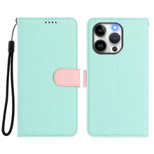 Load image into Gallery viewer, Detachable Litchi Texture Magnetic Side-Patch Vegan Leather Phone Case, For iPhone 13 Pro Max, For iPhone 13 Pro, For iPhone 13, For iPhone 12 / 12 Pro, For iPhone 12 Pro Max, For iPhone 11 Pro Max, For iPhone 11, For iPhone 11 Pro