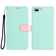 Load image into Gallery viewer, Detachable Litchi Texture Magnetic Side-Patch Vegan Leather Phone Case, For iPhone 8 Plus / 7 Plus