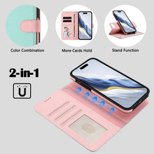 Load image into Gallery viewer, Detachable Litchi Texture Magnetic Side-Patch Vegan Leather Phone Case, For iPhone 8 Plus / 7 Plus