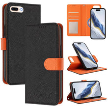 Load image into Gallery viewer, Detachable Litchi Texture Magnetic Side-Patch Vegan Leather Phone Case, For iPhone 8 Plus / 7 Plus