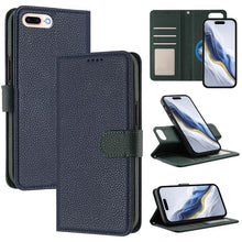 Load image into Gallery viewer, Detachable Litchi Texture Magnetic Side-Patch Vegan Leather Phone Case, For iPhone 8 Plus / 7 Plus