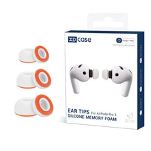 Load image into Gallery viewer, XDcase 3 Pairs Replacement Silicone Sponge Ear Tips, S/M/L Size, 3 Pairs S/M/L Size(White Orange), 3 Pairs S/M/L Size(White Purple)