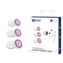 Load image into Gallery viewer, XDcase 3 Pairs Replacement Silicone Sponge Ear Tips, S/M/L Size, 3 Pairs S/M/L Size(White Orange), 3 Pairs S/M/L Size(White Purple)