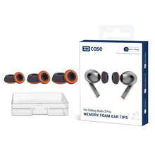Load image into Gallery viewer, XDcase 3 Pairs Replacement Silicone Sponge Ear Tips, White Orange, Black Orange