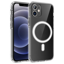 Load image into Gallery viewer, Simple Magnetic Ring All-inclusive Clear Crystal Acrylic PC +TPU Shockproof Case, For iPhone 12 mini, For iPhone 12 / 12 Pro, For iPhone 12 Pro Max