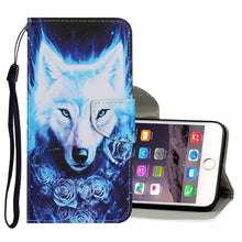 Load image into Gallery viewer, Coloured Drawing Pattern Horizontal Flip PU Leather Case with Holder &amp; Card Slots &amp; Wallet &amp; Lanyard, For iPhone 6 &amp; 6s, For iPhone 6 Plus &amp; 6s Plus, For iPhone 8 Plus &amp; 7 Plus