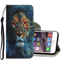 Load image into Gallery viewer, Coloured Drawing Pattern Horizontal Flip PU Leather Case with Holder &amp; Card Slots &amp; Wallet &amp; Lanyard, For iPhone 6 &amp; 6s, For iPhone 6 Plus &amp; 6s Plus, For iPhone 8 Plus &amp; 7 Plus