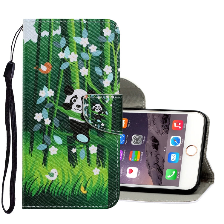 Coloured Drawing Pattern Horizontal Flip PU Leather Case with Holder & Card Slots & Wallet & Lanyard, For iPhone 6 & 6s, For iPhone 6 Plus & 6s Plus, For iPhone 8 Plus & 7 Plus