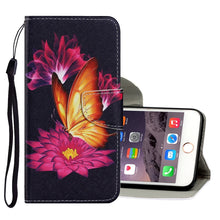 Load image into Gallery viewer, Coloured Drawing Pattern Horizontal Flip PU Leather Case with Holder &amp; Card Slots &amp; Wallet &amp; Lanyard, For iPhone 8 &amp; 7, For iPhone 11, For iPhone 11 Pro