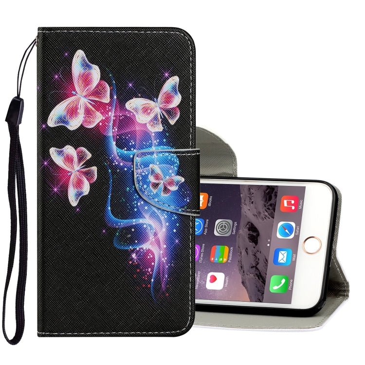 Coloured Drawing Pattern Horizontal Flip PU Leather Case with Holder & Card Slots & Wallet & Lanyard, For iPhone 8 & 7, For iPhone 11, For iPhone 11 Pro