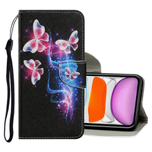 Load image into Gallery viewer, Coloured Drawing Pattern Horizontal Flip PU Leather Case with Holder &amp; Card Slots &amp; Wallet &amp; Lanyard, For iPhone 8 &amp; 7, For iPhone 11, For iPhone 11 Pro