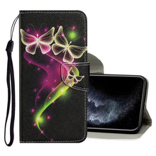 Load image into Gallery viewer, Coloured Drawing Pattern Horizontal Flip PU Leather Case with Holder &amp; Card Slots &amp; Wallet &amp; Lanyard, For iPhone 8 &amp; 7, For iPhone 11, For iPhone 11 Pro