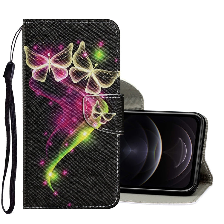 Coloured Drawing Pattern Horizontal Flip PU Leather Case with Holder & Card Slots & Wallet & Lanyard, For iPhone XS Max, For iPhone 12 mini, For iPhone 12 / 12 Pro