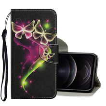 Load image into Gallery viewer, Coloured Drawing Pattern Horizontal Flip PU Leather Case with Holder &amp; Card Slots &amp; Wallet &amp; Lanyard, For iPhone XS Max, For iPhone 12 mini, For iPhone 12 / 12 Pro