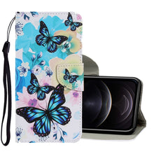 Load image into Gallery viewer, Coloured Drawing Pattern Horizontal Flip PU Leather Case with Holder &amp; Card Slots &amp; Wallet &amp; Lanyard, For iPhone XS Max, For iPhone 12 mini, For iPhone 12 / 12 Pro