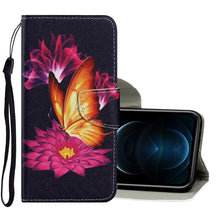 Load image into Gallery viewer, Coloured Drawing Pattern Horizontal Flip PU Leather Case with Holder &amp; Card Slots &amp; Wallet &amp; Lanyard, For iPhone 12 Pro Max