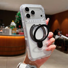 Load image into Gallery viewer, Transparent Pivot Metal Holder Magnetic Phone Case, For iPhone 18 Pro / 17 Pro, For iPhone 18 Pro Max / 17 Pro Max