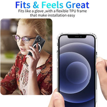 Load image into Gallery viewer, Magnetic Ring Clear Crystal Acrylic +TPU Four-corner Airbag Shockproof Case, For iPhone 12 Pro Max, For iPhone 12 / 12 Pro, For iPhone 12 mini