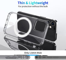 Load image into Gallery viewer, Magnetic Ring Clear Crystal Acrylic +TPU Four-corner Airbag Shockproof Case, For iPhone 12 Pro Max, For iPhone 12 / 12 Pro, For iPhone 12 mini