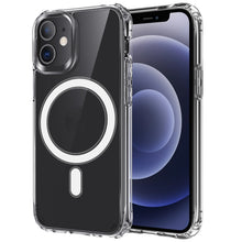 Load image into Gallery viewer, Magnetic Ring Clear Crystal Acrylic +TPU Four-corner Airbag Shockproof Case, For iPhone 12 Pro Max, For iPhone 12 / 12 Pro, For iPhone 12 mini