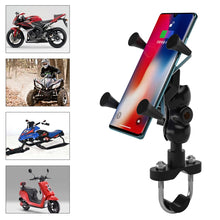 Load image into Gallery viewer, WUPP CS-1133A1 Motorcycle Four-claw X Shape Adjustable Mobile Phone Holder Bracket, Double Tap Buckle Version, CS-1133A1