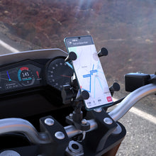 Load image into Gallery viewer, WUPP CS-1133A1 Motorcycle Four-claw X Shape Adjustable Mobile Phone Holder Bracket, Double Tap Buckle Version, CS-1133A1