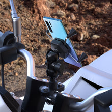 Load image into Gallery viewer, WUPP CS-1133A1 Motorcycle Four-claw X Shape Adjustable Mobile Phone Holder Bracket, Double Tap Buckle Version, CS-1133A1