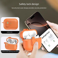 Load image into Gallery viewer, XDcase Faux Leather Texture Security Lock TPU Earbud Case, For AirPods Pro 3, For AirPods 4, For AirPods Pro 2 / 1