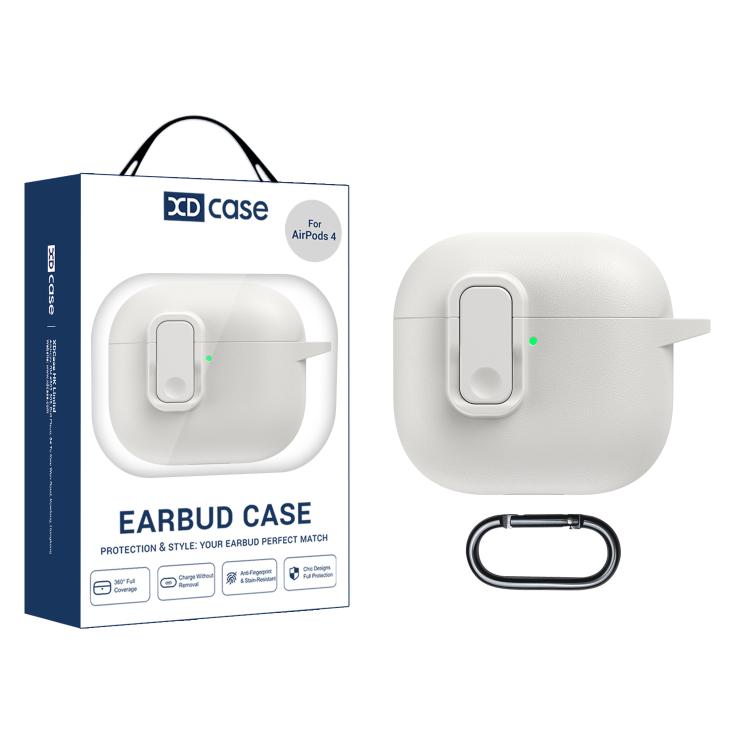 XDcase Faux Leather Texture Security Lock TPU Earbud Case, For AirPods 5 / 4, For AirPods Pro 3, For AirPods Pro 2 / 1
