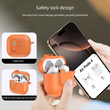 Load image into Gallery viewer, XDcase Faux Leather Texture Security Lock TPU Earbud Case, For AirPods 5 / 4, For AirPods Pro 3, For AirPods Pro 2 / 1