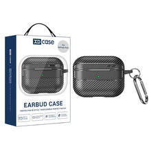 Load image into Gallery viewer, XDcase Carbon Fiber Texture Earbud Case with Hook, For AirPods 5 / 4, For AirPods Pro 3