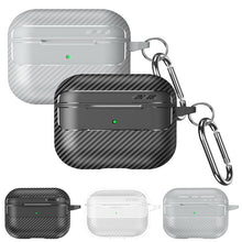 Load image into Gallery viewer, XDcase Carbon Fiber Texture Earbud Case with Hook, For AirPods Pro 3, For AirPods 4