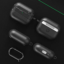 Load image into Gallery viewer, XDcase Carbon Fiber Texture Earbud Case with Hook, For AirPods Pro 3, For AirPods 4